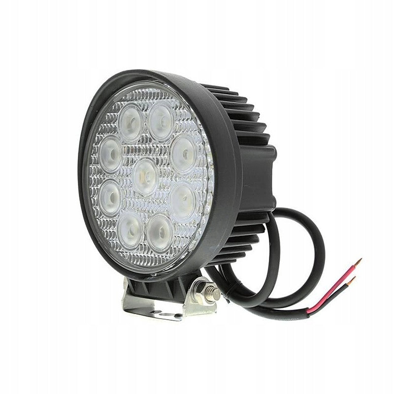 Aqbau lampa robocza 9 LED 27W reflektor aluminiowa obudowa szczelność IP67