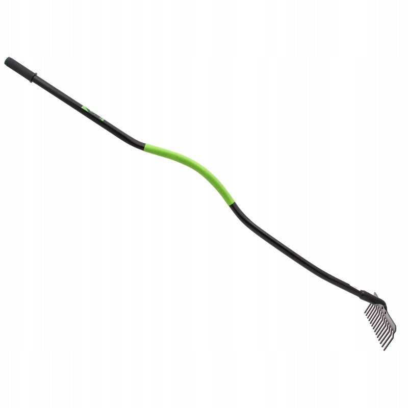 Grabie grabki metalowe 14 zębów rurka profilowana wygięta 142 cm długości
