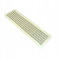 Kratka wentylacyjna drzwiowa WC łazienka, biała 115 x 435 mm