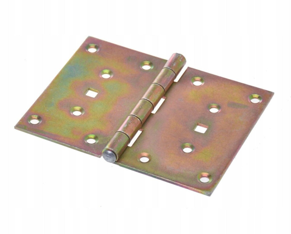 Zawias splatany 100 x 130mm budowlany meblowy skrzyniowy ocynk złoty 10 szt
