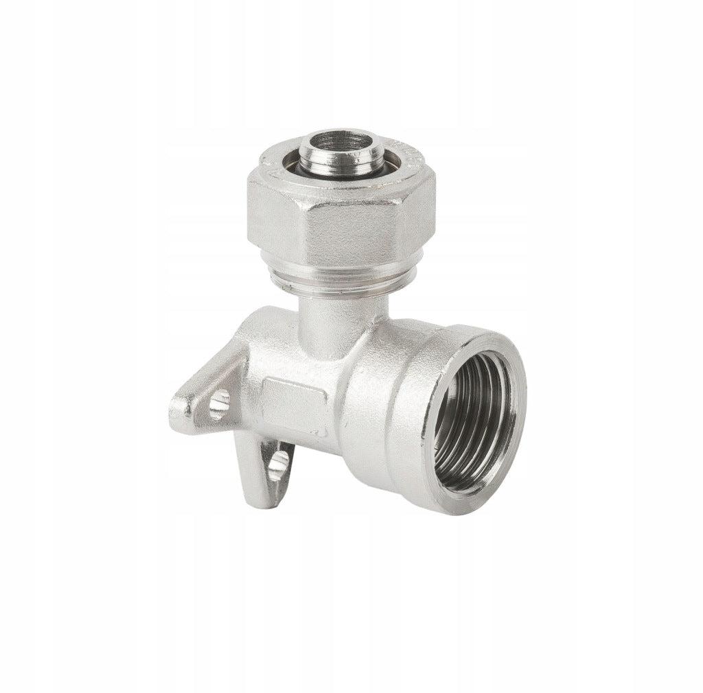 Aqbau kolano 90° PEX/GW naścienne mosiądz 16 x 1/2'' złączka do instalacji