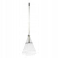 Grabie do liści regulowane + trzon metalowe XL wytrzymałe srebrne 150cm