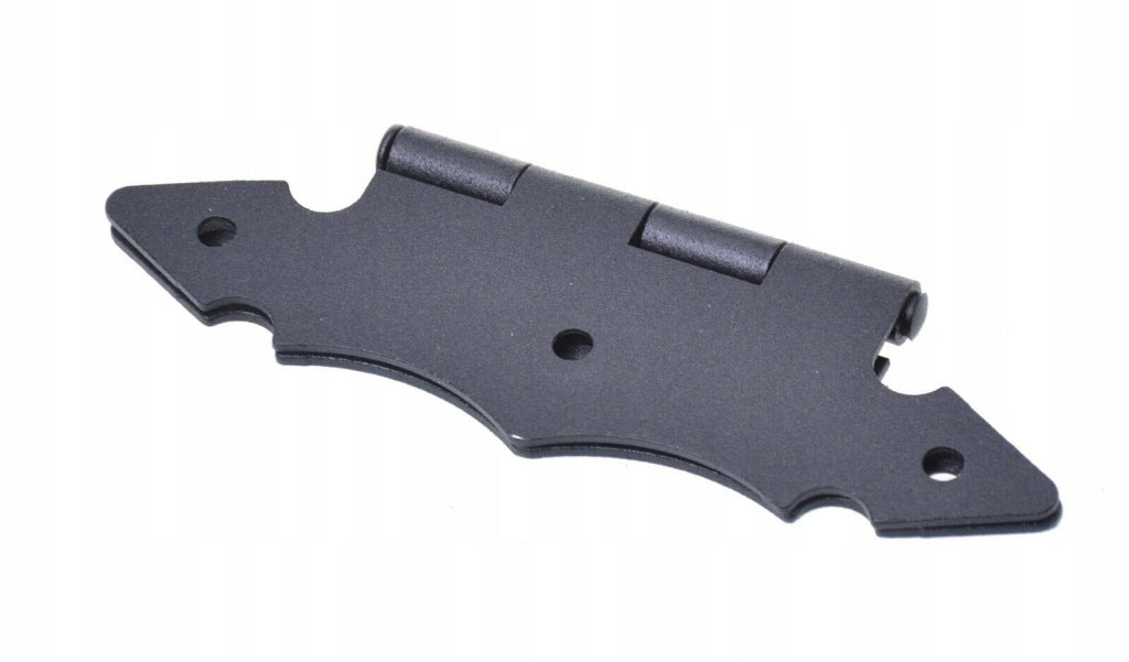 Zawias budowlany meblowy skrzyniowy ozdobny retro czarny 130 x 80mm