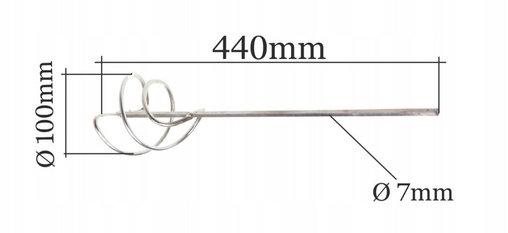 Zestaw mieszadeł do zaprawy ocynkowanych 55,80,100mm
