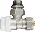 Aqbau zawór termostatyczny kątowy do PEX 1/2″ x 16 Z nastawą wstępną