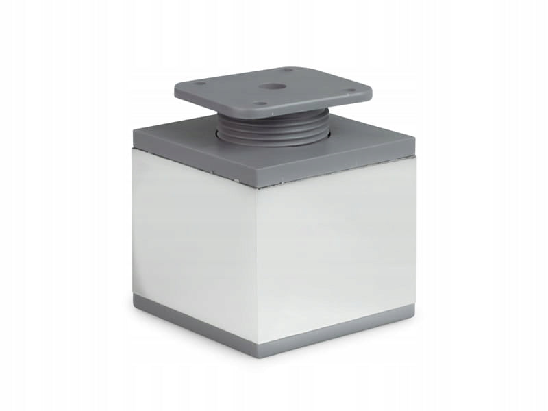 4 x nóżka meblowa z aluminium KWADRATOWA komplet do mebli 6x6/ H-6cm