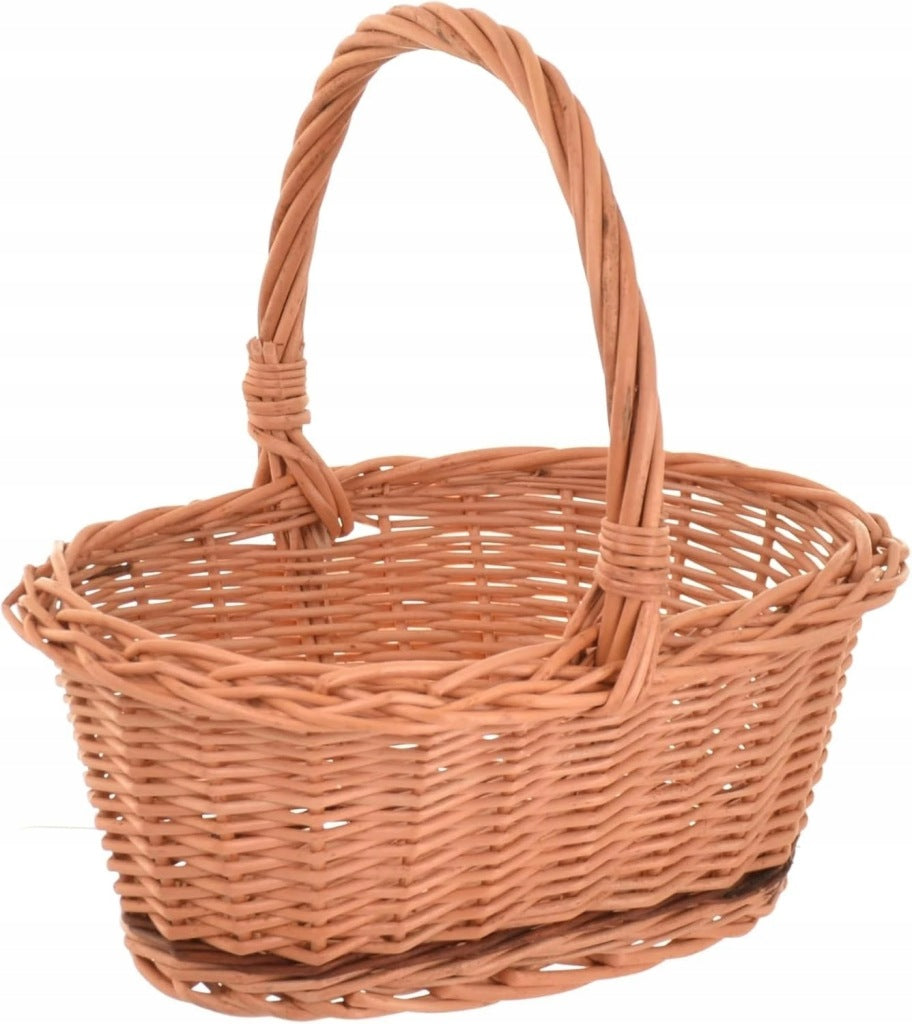 Aqbau koszyk wiklinowy 25 cm wielkanocny koszyczek pleciony sypanie kwiatów