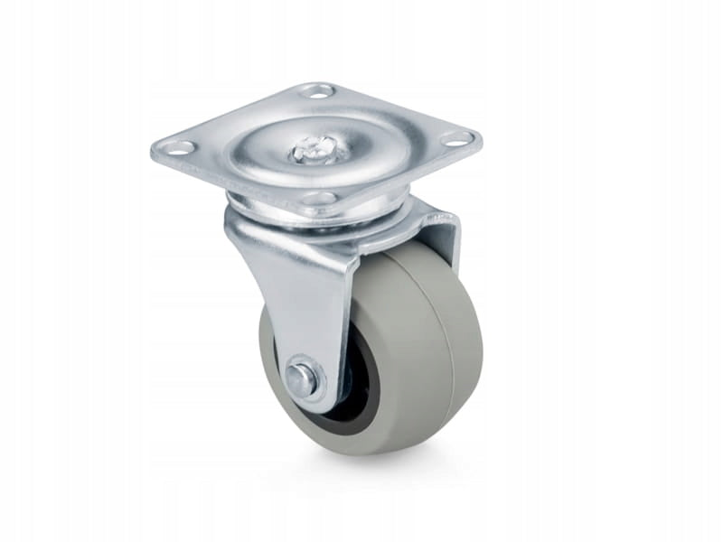 Gumowe kółko meblowe łożyskowe śr. 40 mm gumowa powłoka ZESTAW 4 SZTUKI