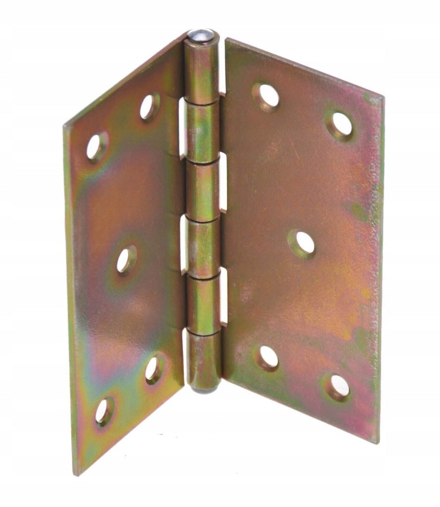 Zawias splatany 100 x 100mm budowlany skrzyniowy ocynk złoty 2 szt