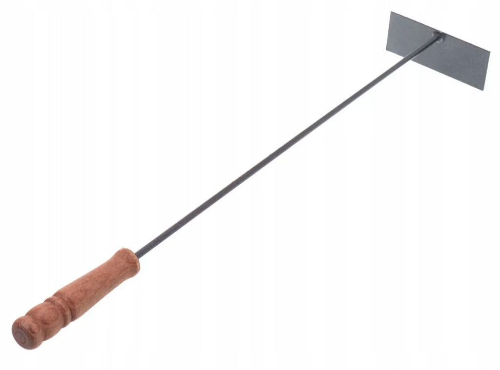 Zgarniacz wygarniacz do popiołu do pieca pogrzebacz czarny 59cm