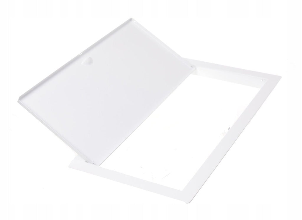DRZWICZKI REWIZYJNE BIAŁE METALOWE NA ZATRZASK 10X15cm