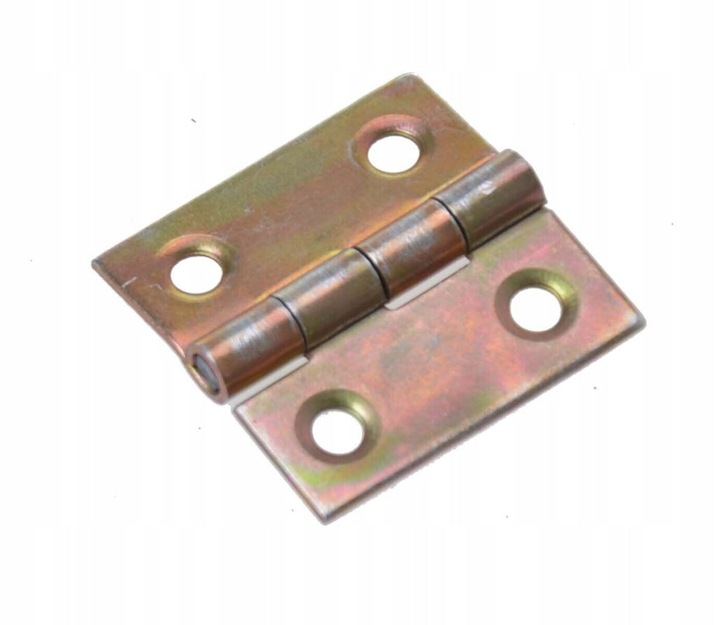 Zawias splatany 25 x 25mm meblowy skrzyniowy budowlany ocynk złoty 50 szt
