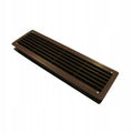 Kratka wentylacyjna drzwiowa WC łazienka, brązowa 115 x 435 mm