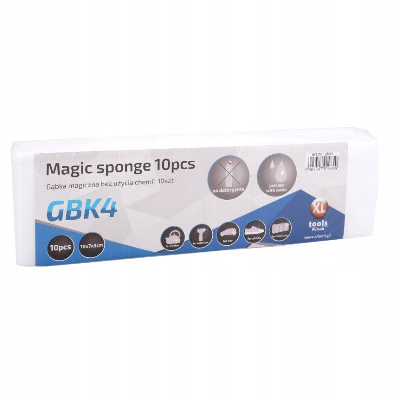 Gąbka magiczna do czyszczenia bez użycia chemii 10szt, SUPER HIT magic