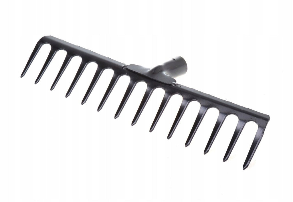 Grabie metalowe solidne czarne 14 zębów
