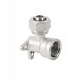 Aqbau kolano 90° PEX/GW naścienne mosiądz 20 x 3/4'' złączka do instalacji