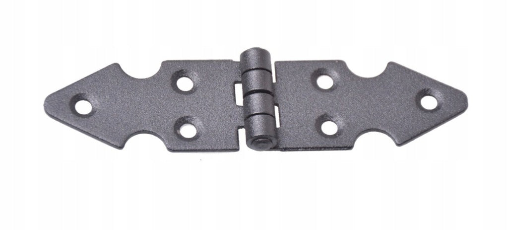 Zawias budowlany meblowy skrzyniowy retro ozdobny czarny 25x100mm (10szt)