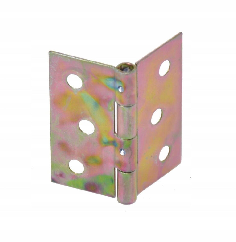 Zawiasy zawias splatany 40 x 40mm meblowy skrzyniowy ocynk złoty 100 szt