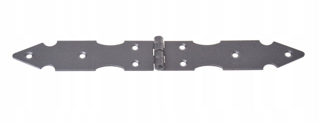 Zawias budowlany meblowy skrzyniowy RETRO ozdobny 32x250 mm CZARNY
