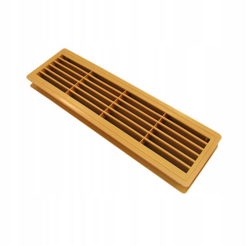 Kratka wentylacyjna drzwiowa WC łazienka, beżowa 115 x 435 mm
