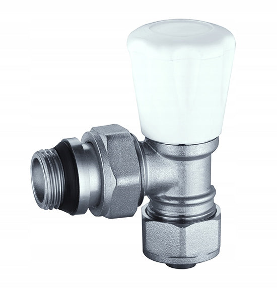 Aqbau zawór grzejnikowy zasilający kątowy do PEX 1/2″ x 16 mosiądz