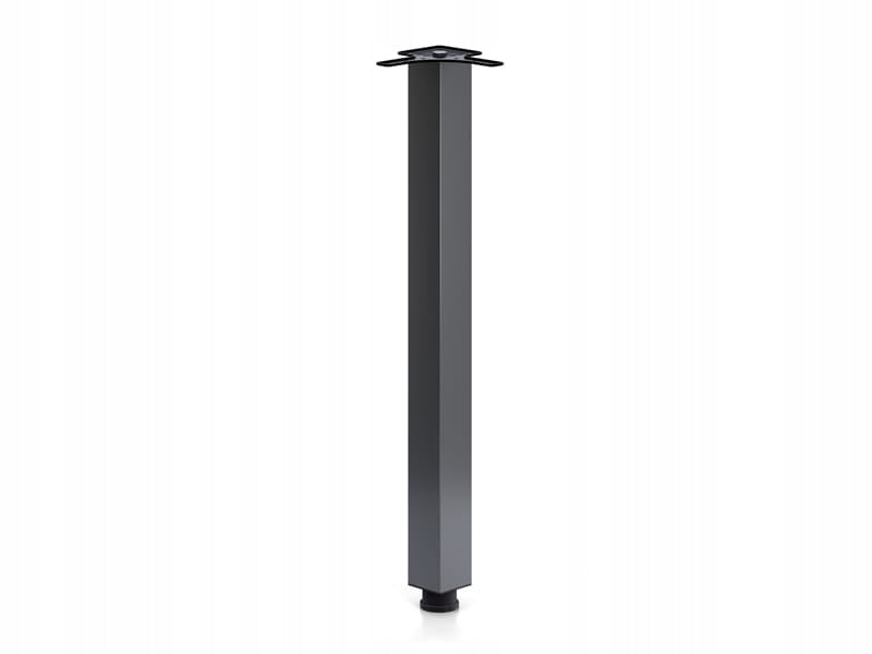 ZESTAW 4X noga nogi do stołu KWADRATOWA H-71 cm z regulacją antracyt