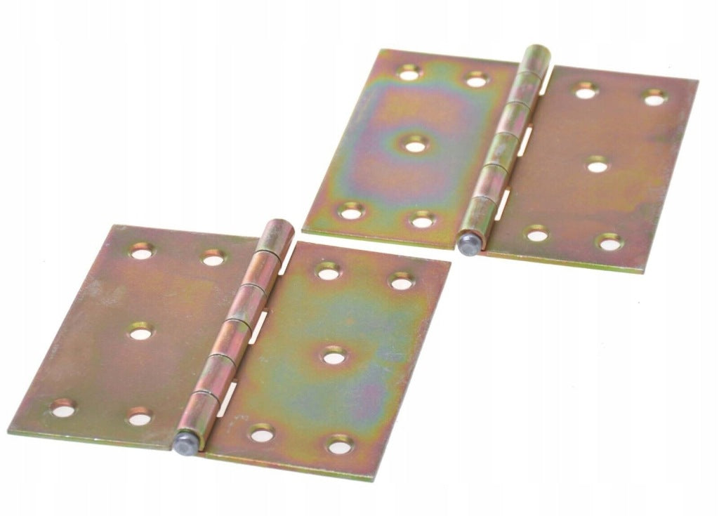 Zawias splatany 100 x 100mm budowlany meblowy skrzyniowy ocynk złoty 10 szt