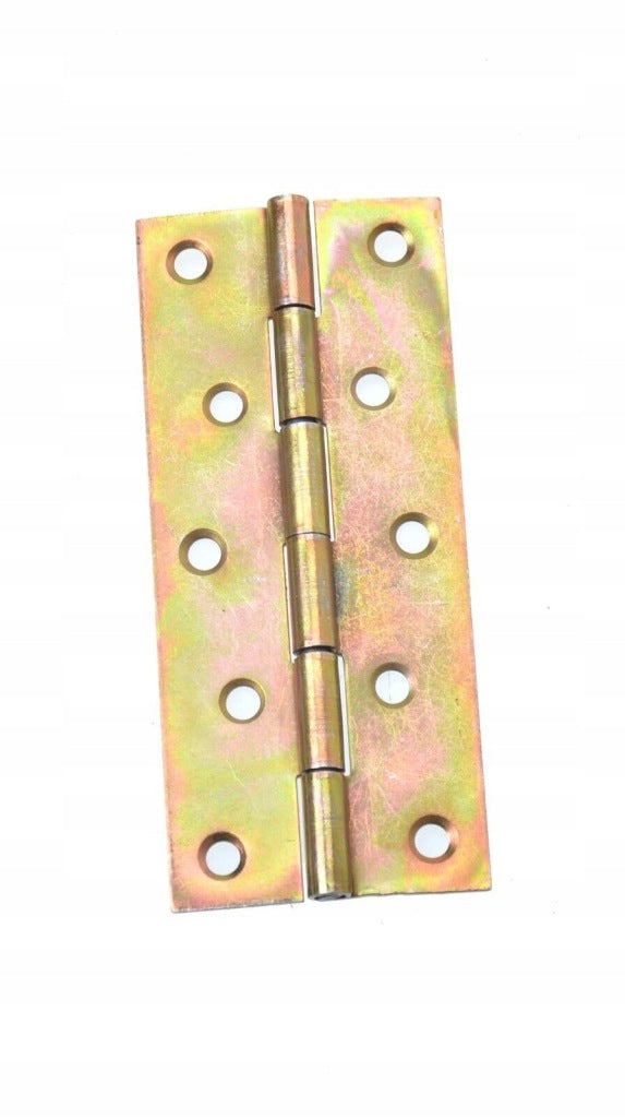 Zawias splatany 100 x 44mm meblowy budowlany skrzyniowy ocynk złoty 10 szt