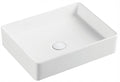 Umywalka nablatowa ceramiczna biała prostokątna 47x36x11cm