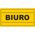 Tablica BIURO (12x22) PCV solidna i trwała do biura, na posesję