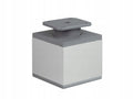 4 x nóżka meblowa z aluminium KWADRATOWA komplet do mebli 6x6/ H-6cm