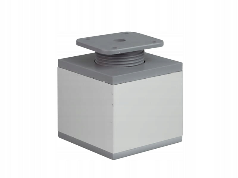 4 x nóżka meblowa z aluminium KWADRATOWA komplet do mebli 6x6/ H-6cm