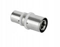 Aqbau Złączka PEX/GZ ZAPRASOWYWANA 16 x 1/2" mm Mosiądz Profil U
