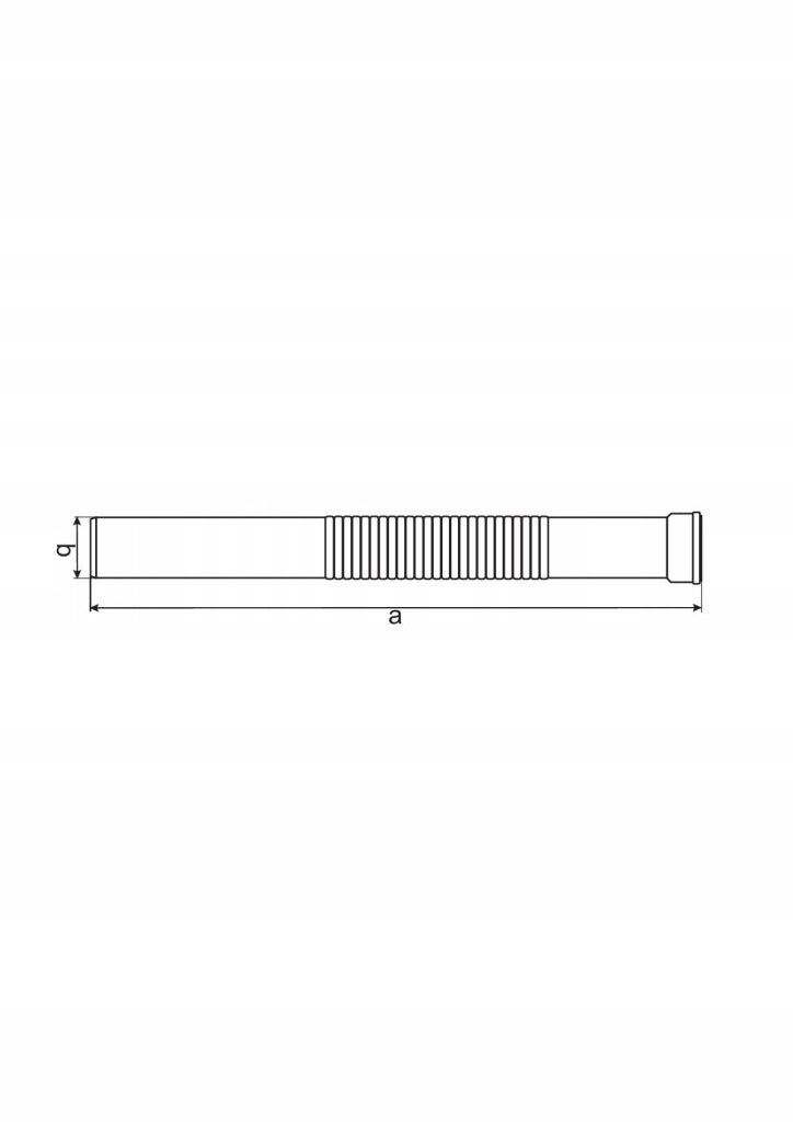 Aqbau Sztucer kanalizacyjny Ø 32 do łączenia rur 220mm
