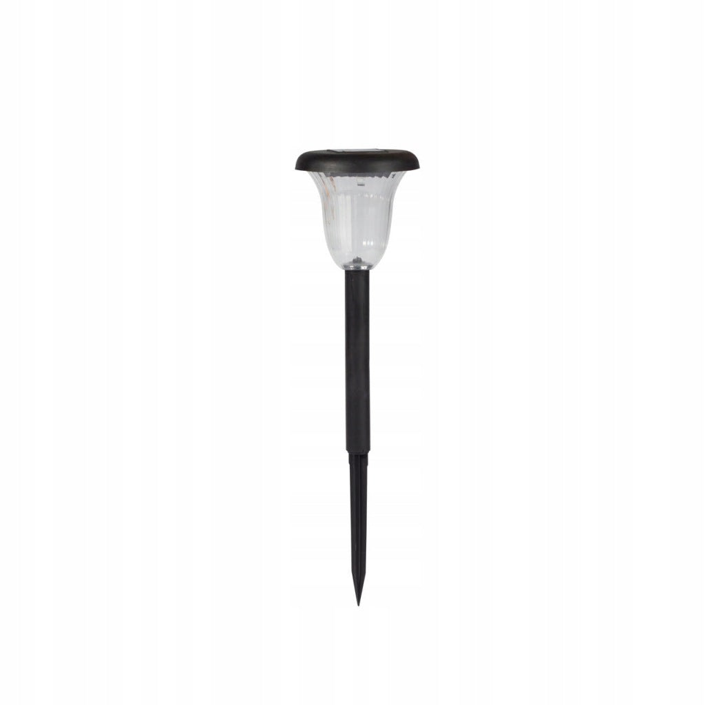 Lampa solarna wbijana plastikowa czarna 41 cm