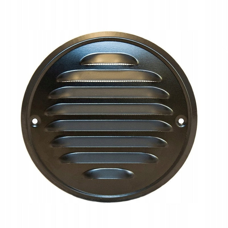 Kratka okrągła wentylacyjna ,metal 100mm przykręcana siatka czarna