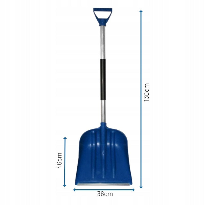 Aqbau łopata do śniegu uniwersalna niebieska lekki mocny zgarniacz szer36cm