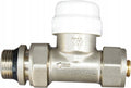 Aqbau zawór termostatyczny prosty do PEX 1/2″ x 16 z nastawą wstępną