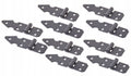 Zawias budowlany skrzyniowy meblowy antyk ozdobny czarny 25x75mm (10szt)