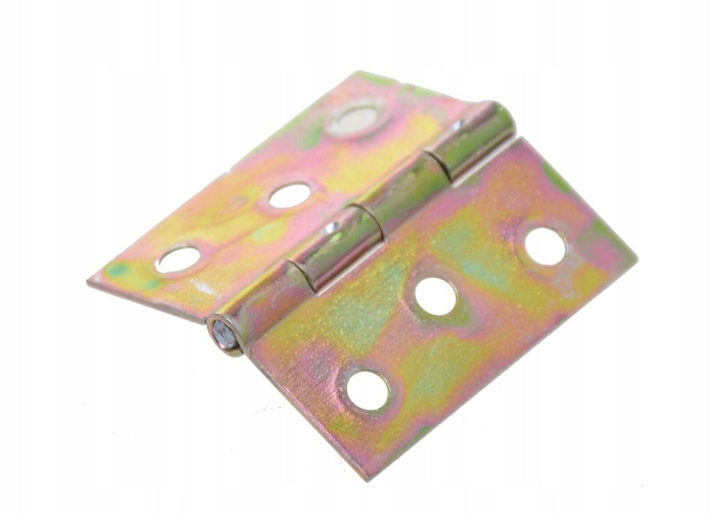 Zawiasy zawias splatany 40 x 40mm meblowy skrzyniowy ocynk złoty 100 szt