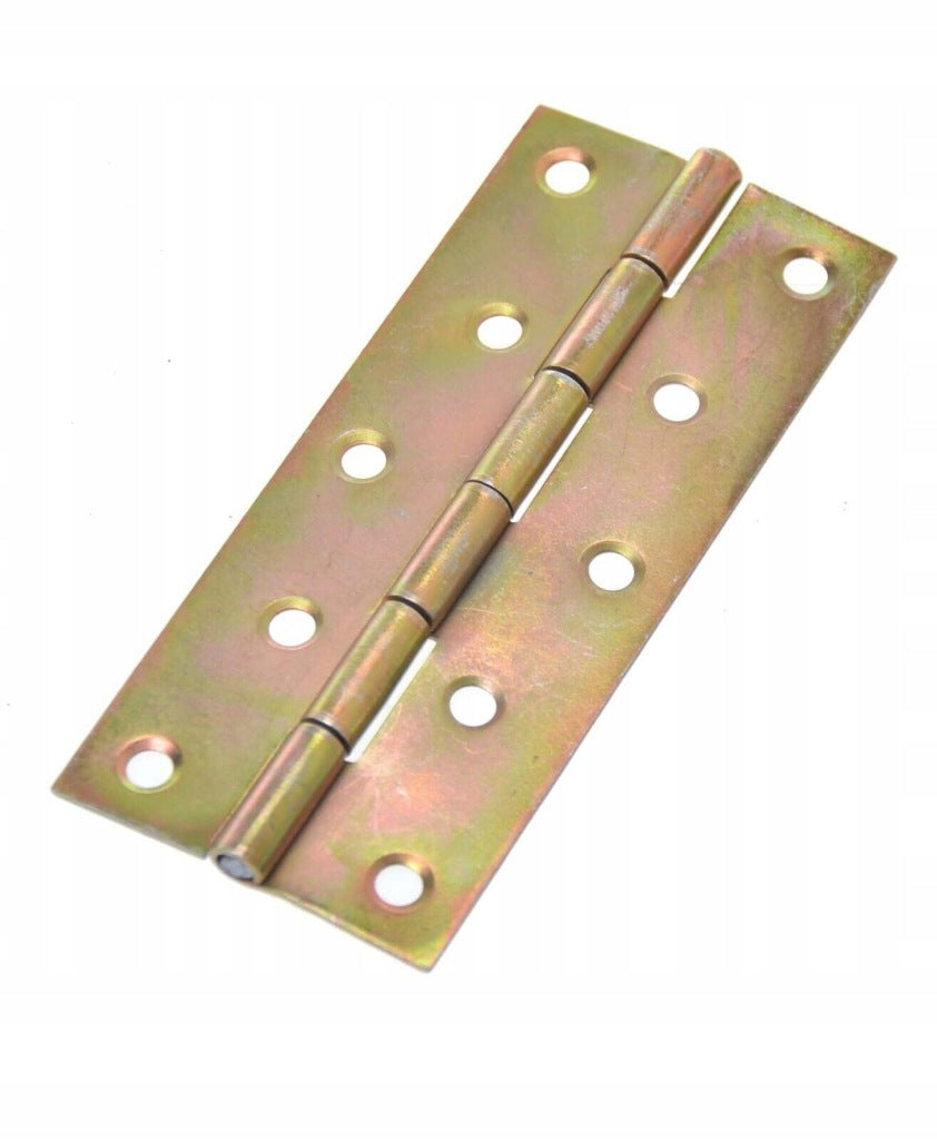 Zawias splatany 100 x 44mm meblowy budowlany skrzyniowy ocynk złoty 10 szt