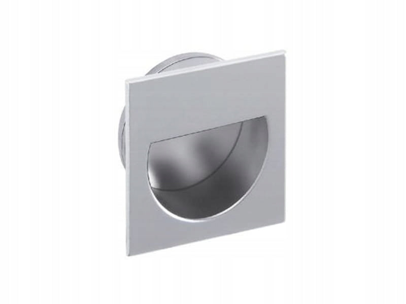 Kwadratowy uchwyt wpuszczany do mebli 45x45mm meblowy metalowy ALUMINIUM