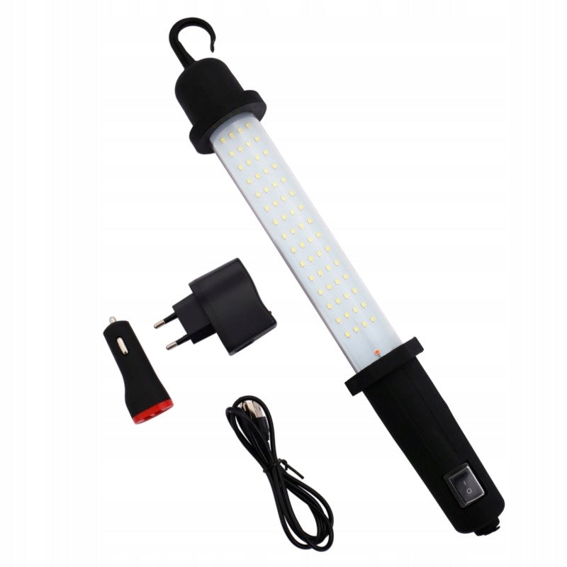 Aqbau lampa warsztatowa akumulatorowa 60 SMD OSRAM 12V/230V gumowana rączka