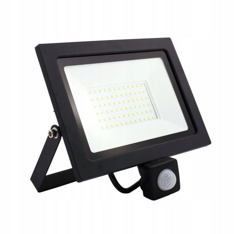 Aqbau naświetlacz LED SLIM 50W z czujnikiem ruchu i zmierzchu na ścianę mur