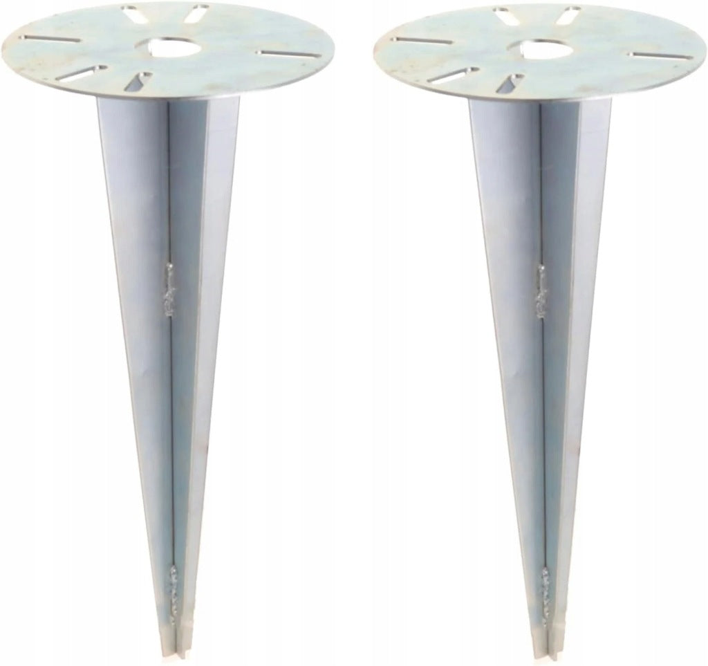 Aqbau kołek do wbijania w ziemię do lampy tuleja kotwa ocynk 2szt śr.15 cm