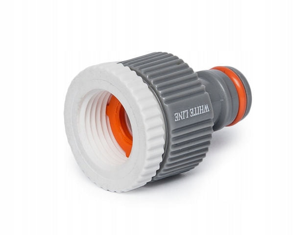 Aqbau White Line Przyłącze na kran z redukcją Gwint Wewnętrzny 1/2" - 3/4"
