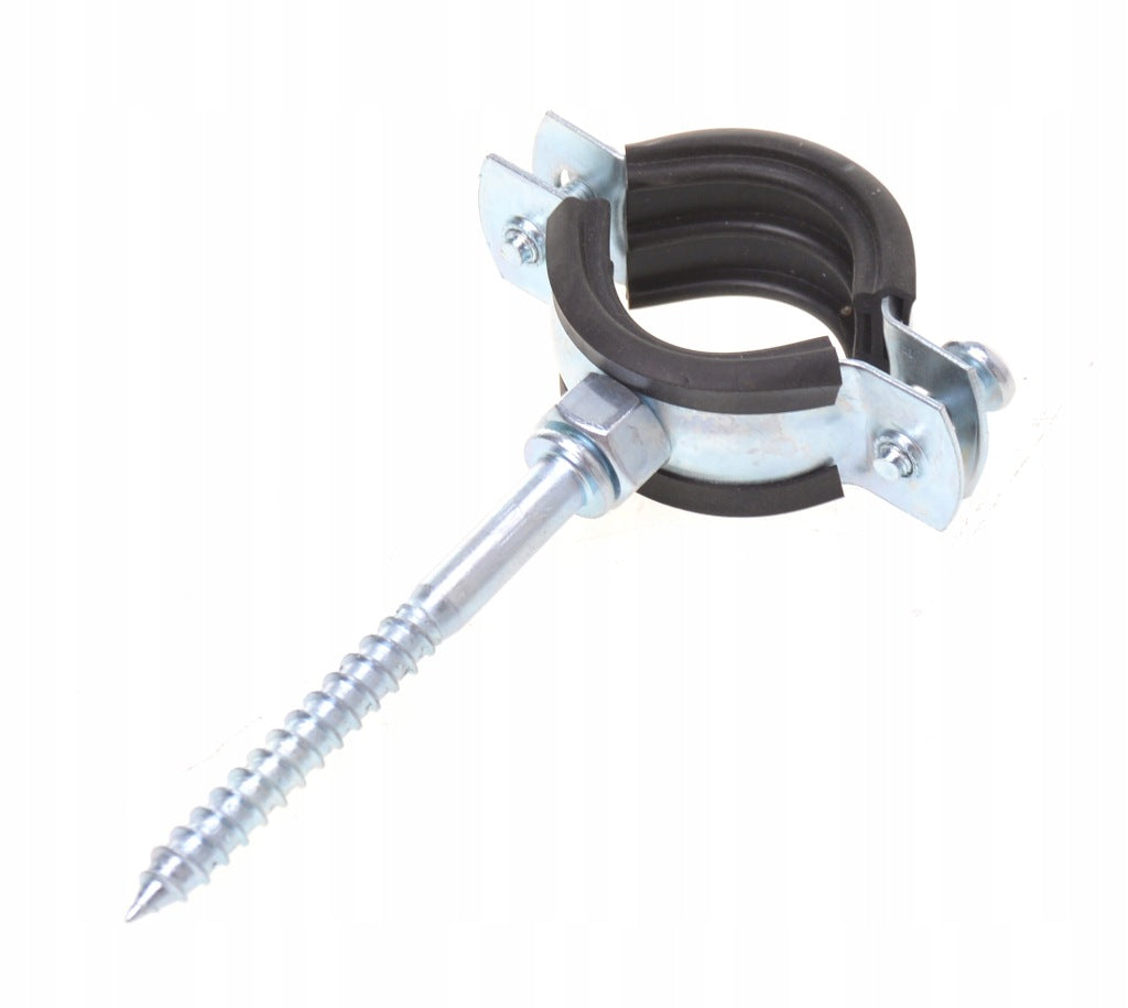 Uchwyty obejma stalowa do rur z gumą 5/4" 10szt