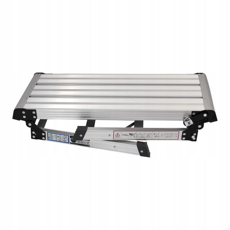 Podest roboczy aluminiowy 106*42*49cm 150kg składany, stabilny stopień