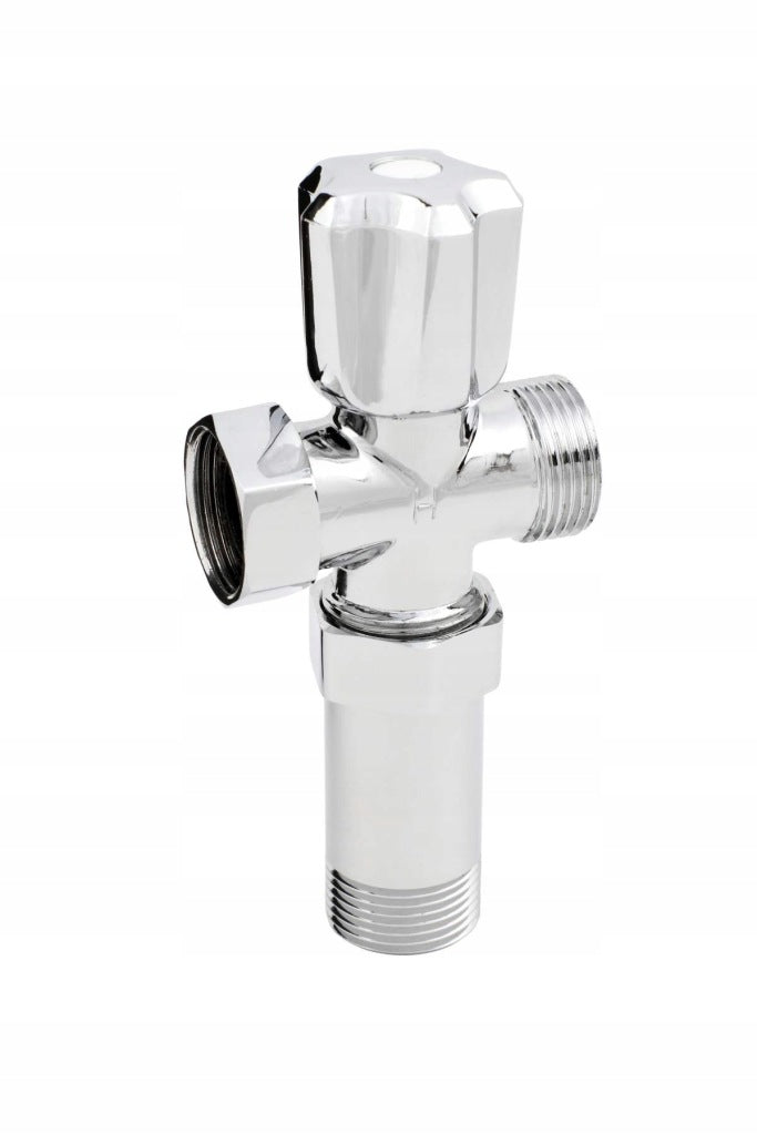 Aqbau Zawór grzybkowy kątowy z przedłużką 3/4″