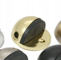 Odbojnik drzwiowy stoper drzwi 45x25mm złoty zabezpieczenie metalowo gumowe